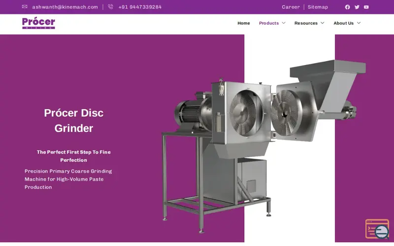 Screenshot of Prócer Disc Grinder