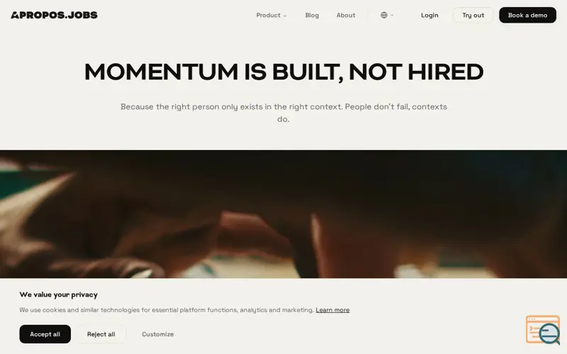 Screenshot of APROPOS