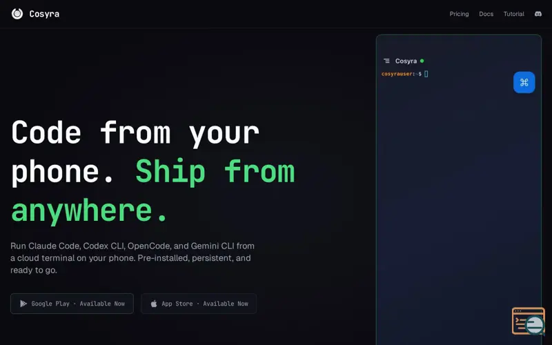 Screenshot of Cosyra