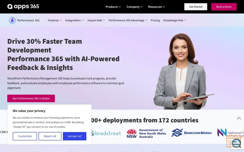 Screenshot of Apps 365