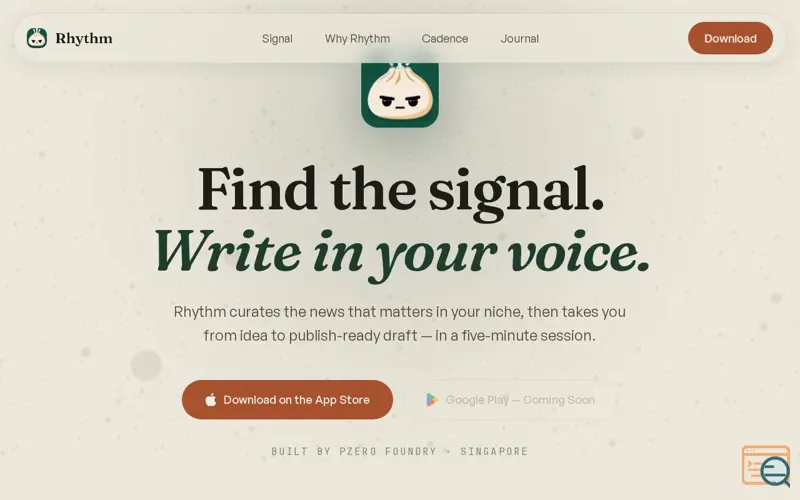 Screenshot of Rhythm