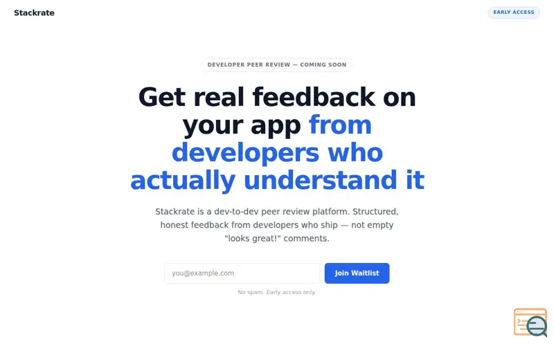 Screenshot of Stackrate