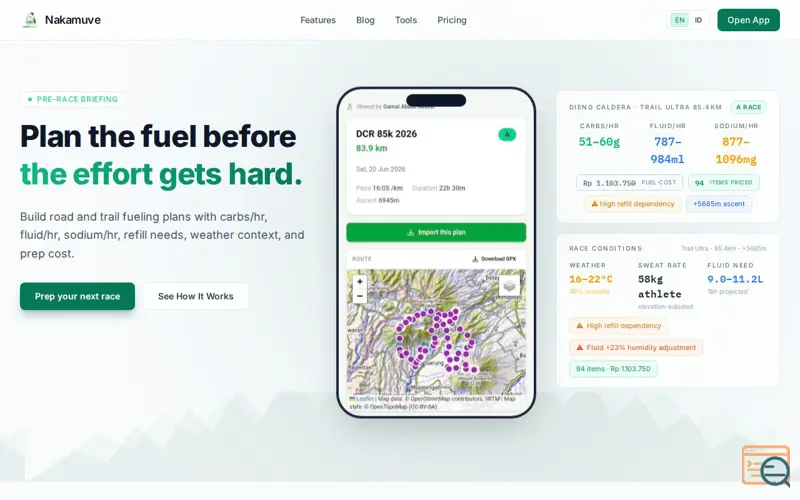 Screenshot of Nakamuve