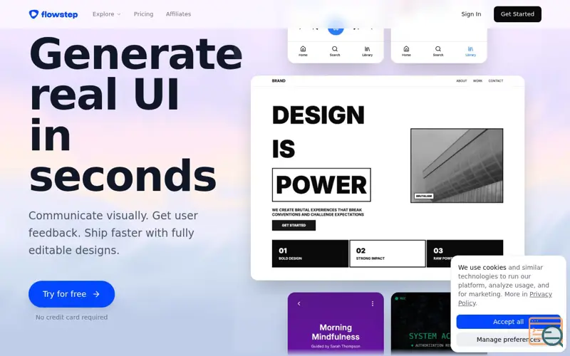 Screenshot of Flowstep 1.0