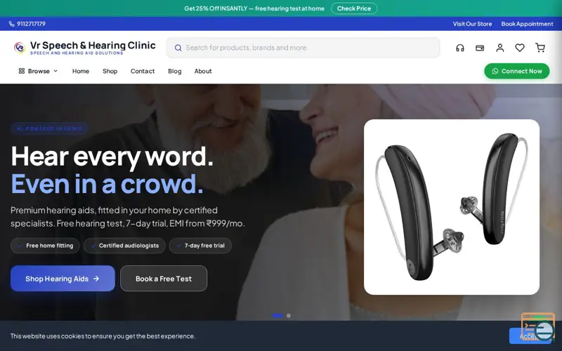 Screenshot of Vr Speech And Hearing Clinic