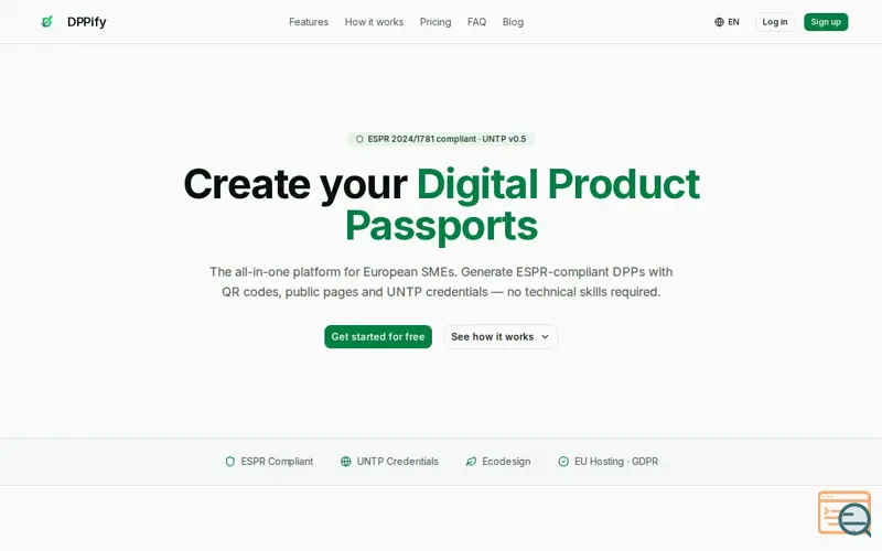 Screenshot of DPPify