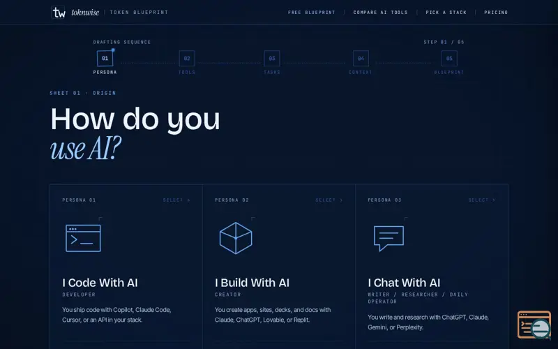 Screenshot of toknwise