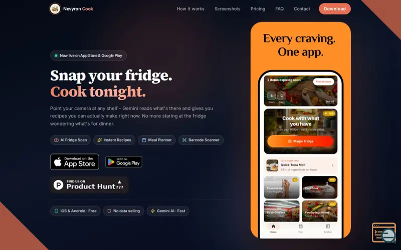 Screenshot of Nevyron Meal Planner & Recipes