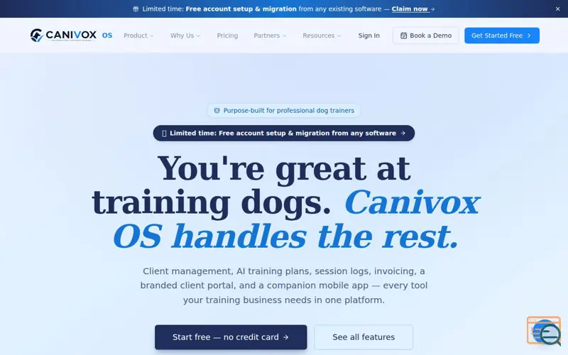 Screenshot of Canivox OS, a launch using Replit
