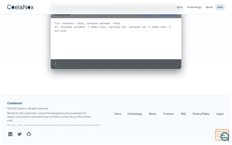 Screenshot of Coelanox