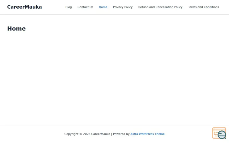 Screenshot of CareerMauka
