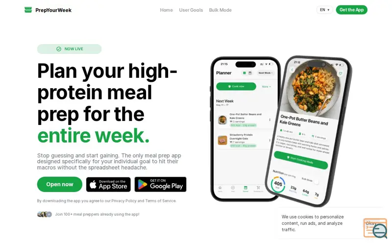 Screenshot of PrepYourWeek: Meal Prep App