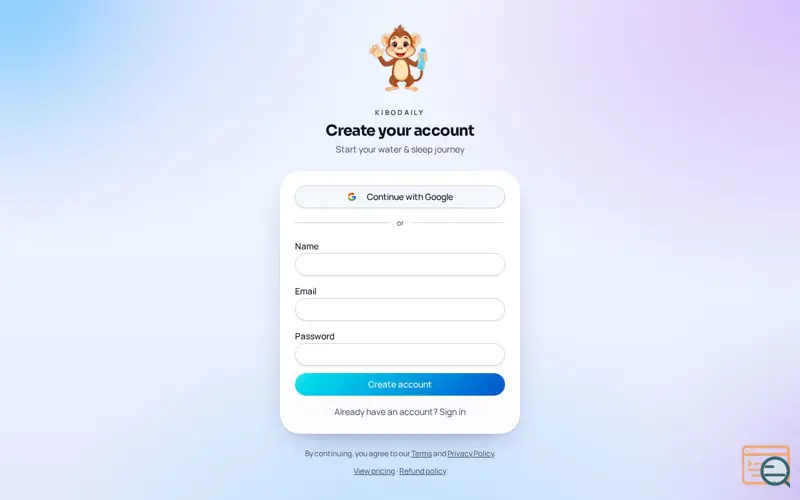 Screenshot of KiboDaily: Wellness Tracker