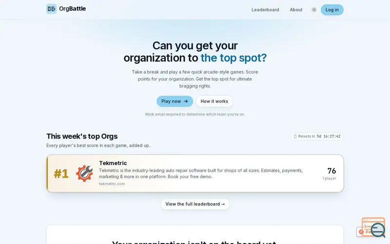 Screenshot of OrgBattle