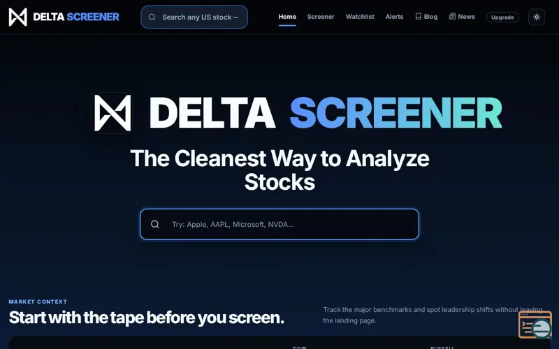 Screenshot of DeltaScreener