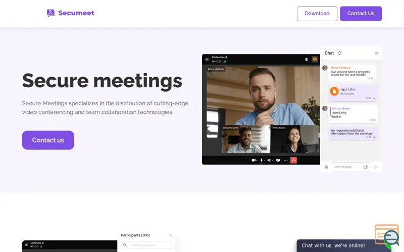 Screenshot of Secumeet