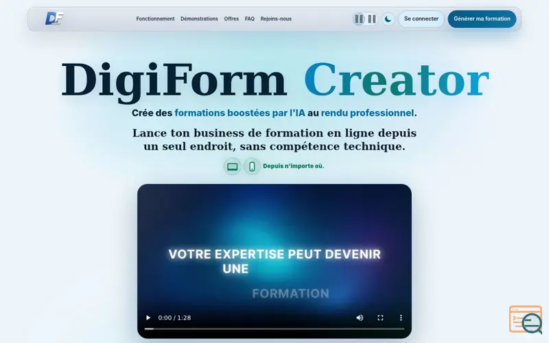 Screenshot of DigiFormCreator
