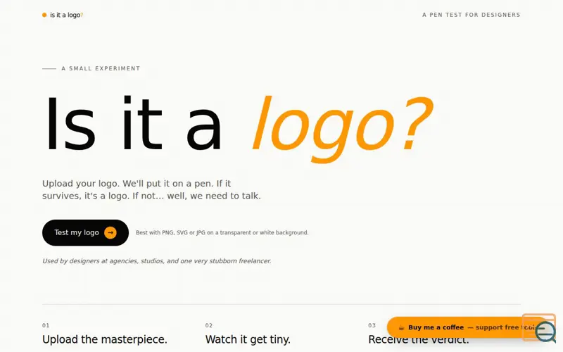 Screenshot of Is it a logo?