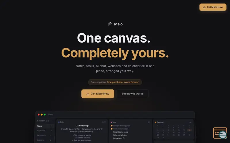 Screenshot of Melo