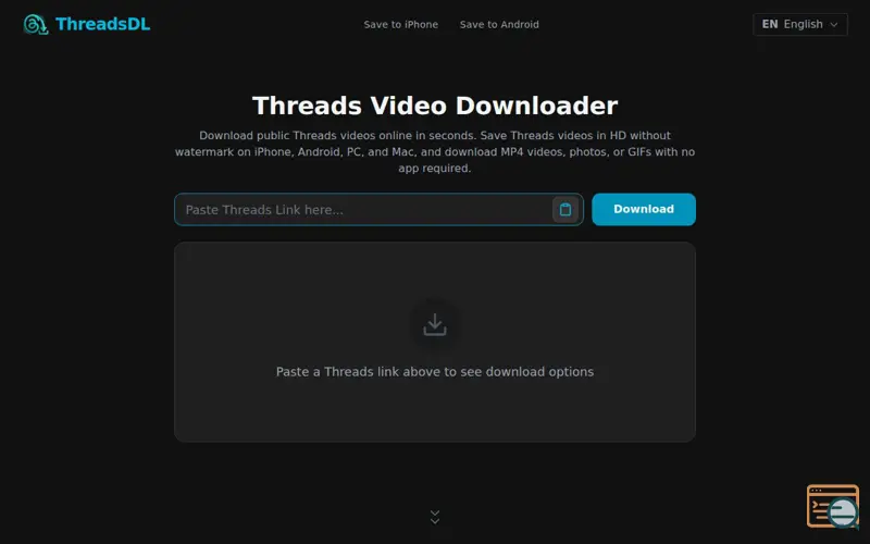 Screenshot of Threads Video Downloader