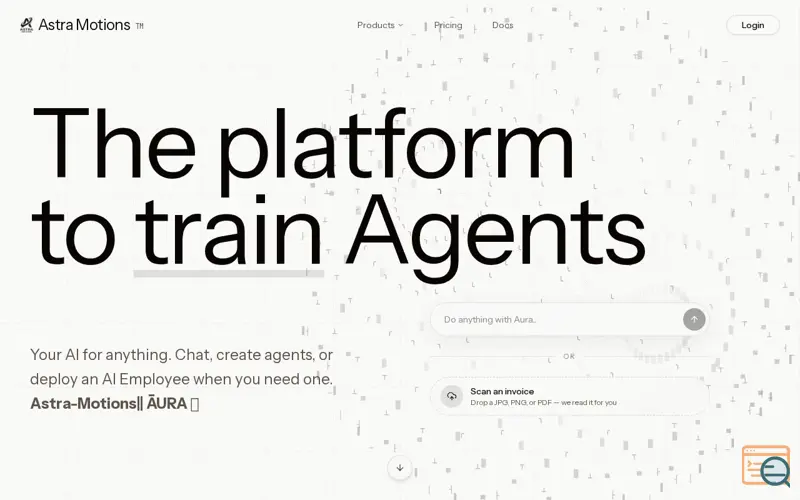 Screenshot of Astra Motions