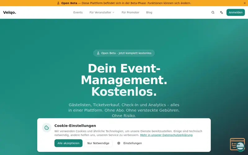Screenshot of Velqo