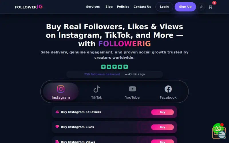 Screenshot of FollowerIG