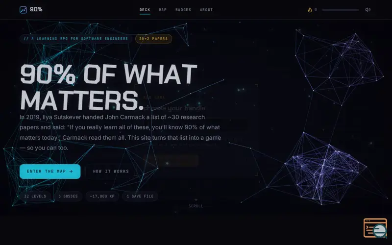 Screenshot of Ilya-papers-quest, a launch using GSAP