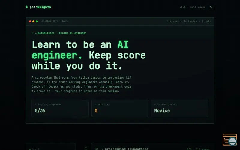 Screenshot of AI Engineer Roadmap