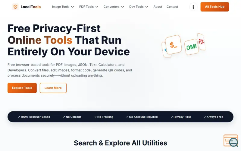 Screenshot of GetLocalTools