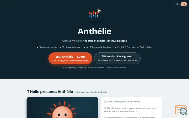 Screenshot of Anthélie