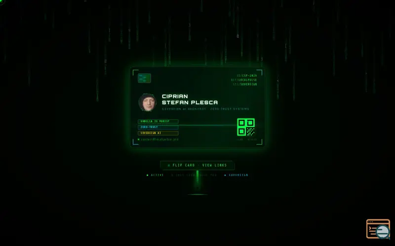 Screenshot of Holographic ID