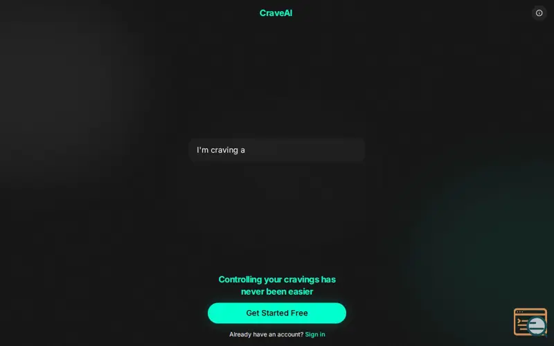 Screenshot of CraveAI