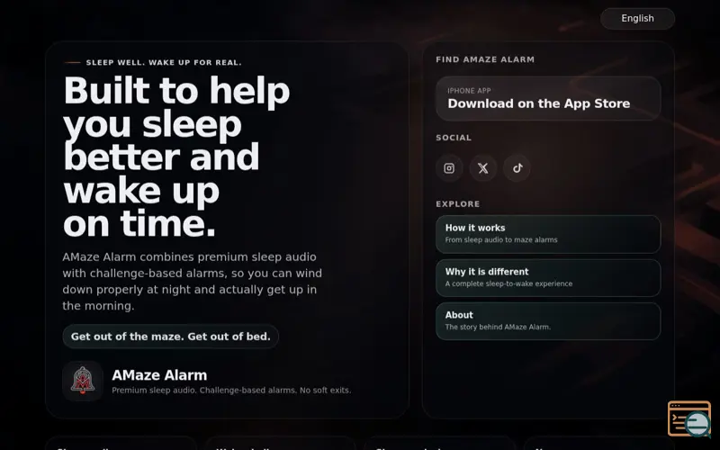 Screenshot of AMaze Alarm