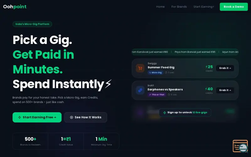 Screenshot of Oohpoint