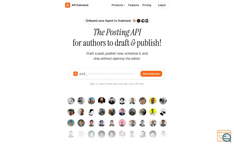 Screenshot of The Posting Substack API