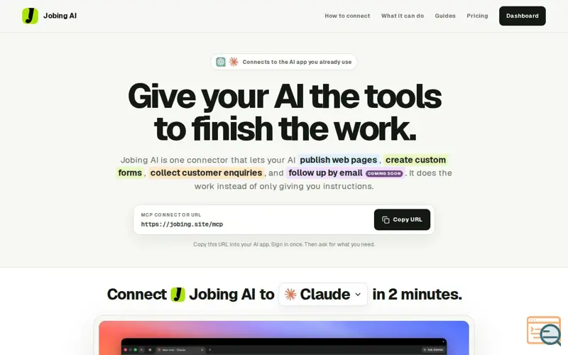 Screenshot of Jobing AI
