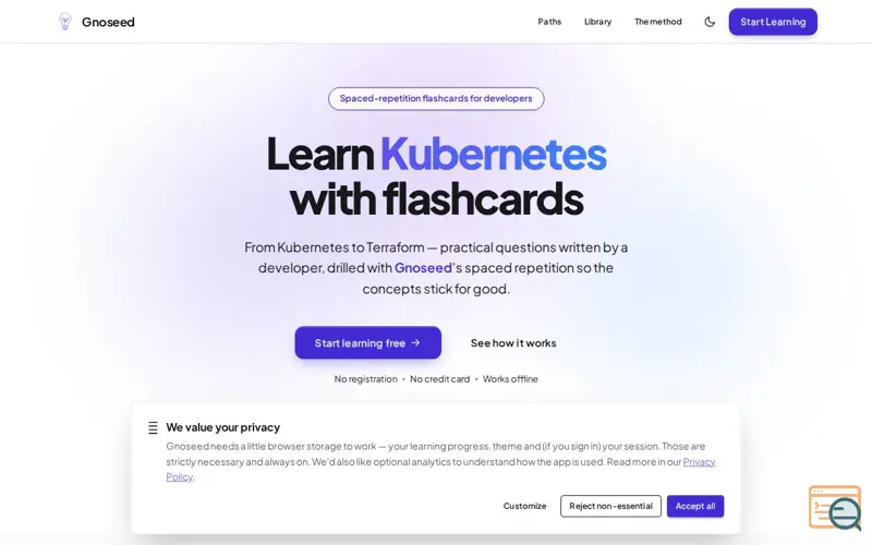 Screenshot of Gnoseed