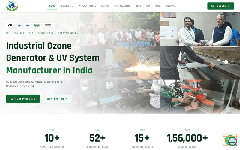 Screenshot of OZONE INDIA TECHNOLOGY