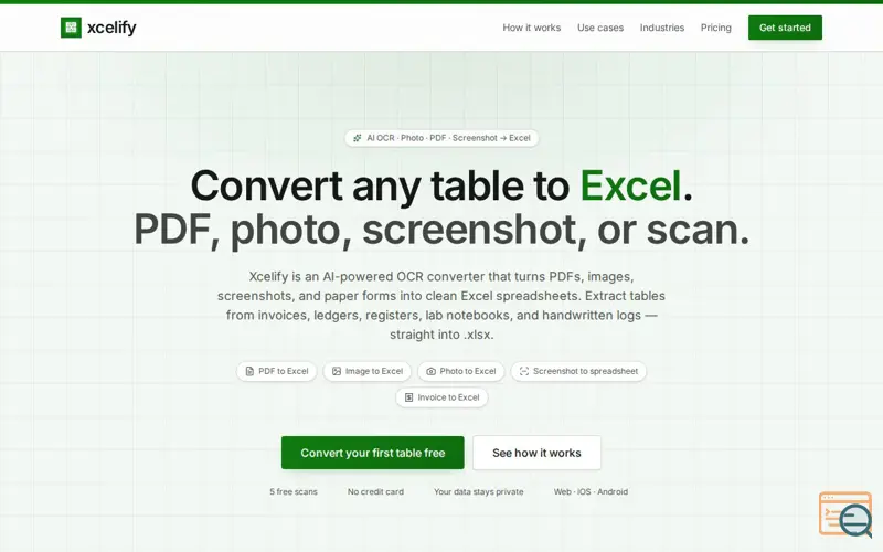 Screenshot of Xcelify