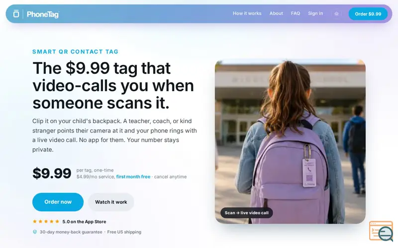 Screenshot of PhoneTag
