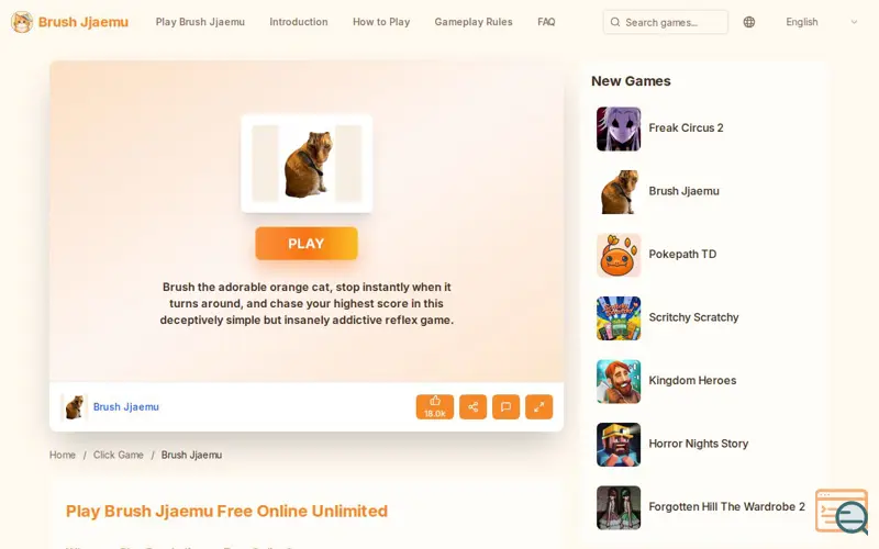 Screenshot of Brush Jjaemu Cat
