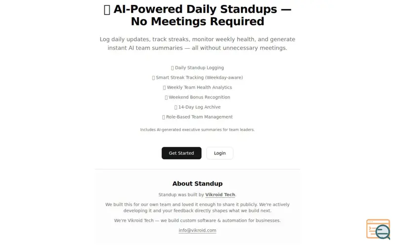 Screenshot of Standup by Vikroid