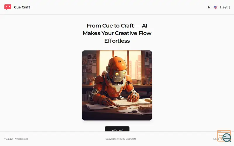 Screenshot of Cue Craft