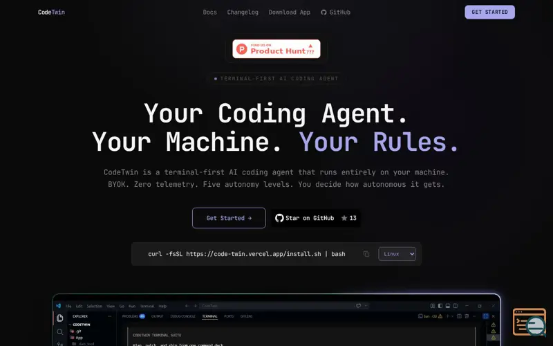 Screenshot of CodeTwin