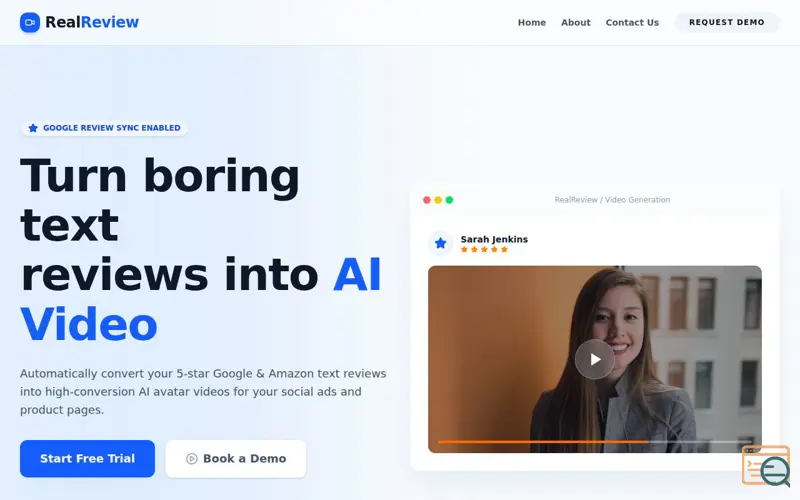 Screenshot of RealReview