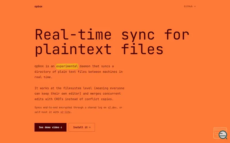 Screenshot of Opbox