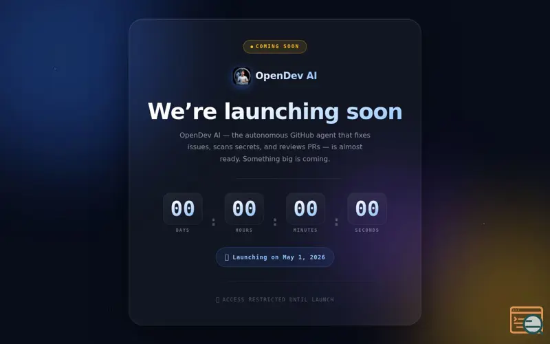 Screenshot of OpenDev AI