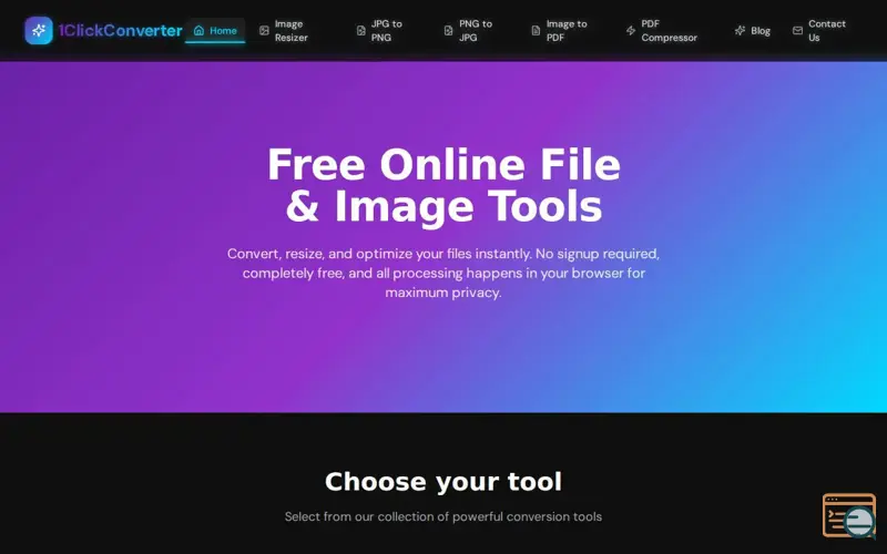 Screenshot of 1ClickConverter