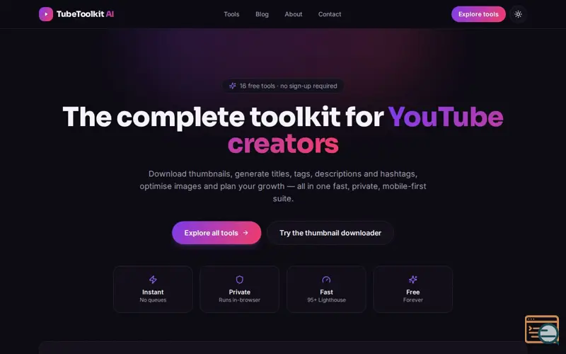 Screenshot of Tubetoolkitai